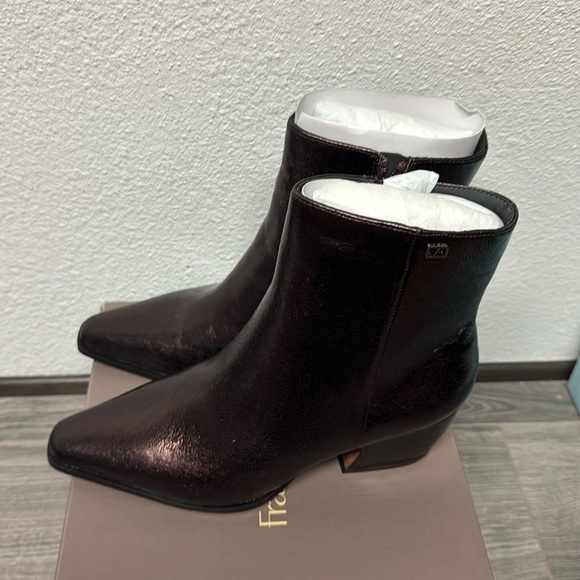 Franco Sarto Vivian Bootie In Metallic Brown Leather (WIDE) - Picture 6 of 9
